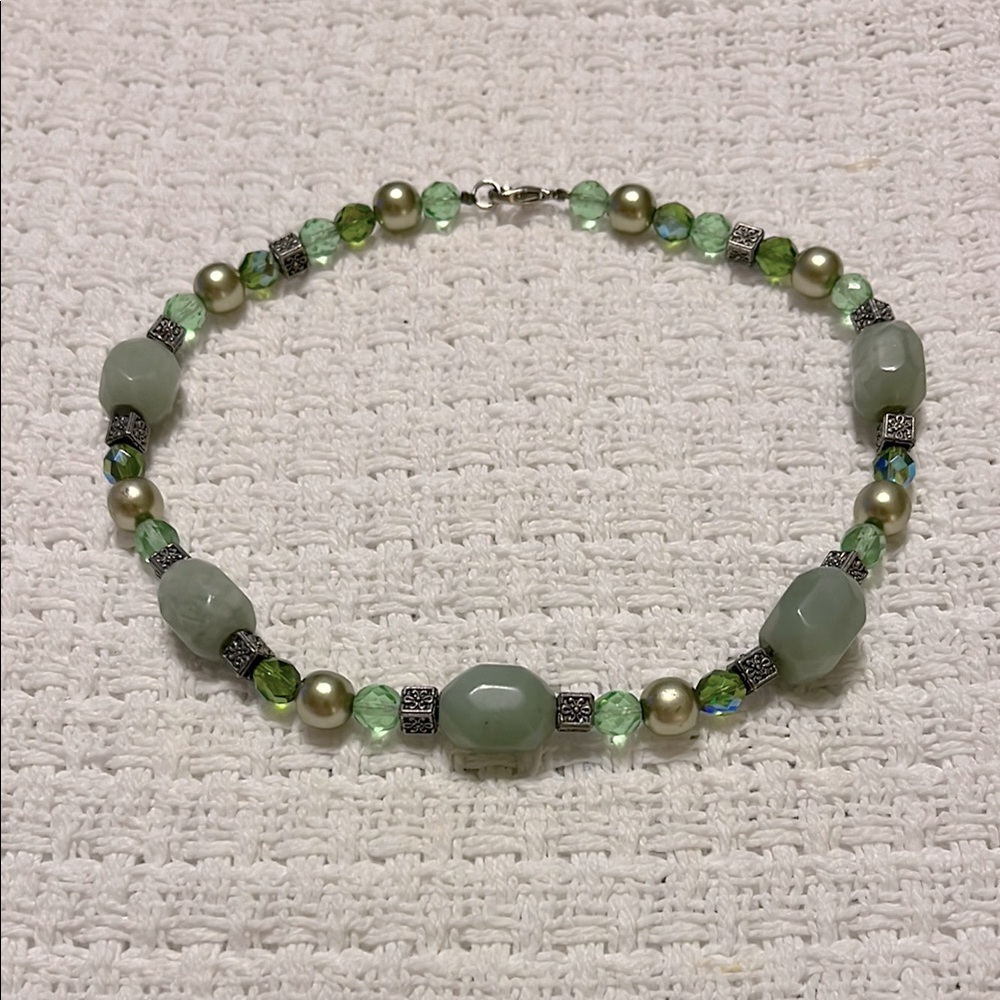 Green Beaded Necklace